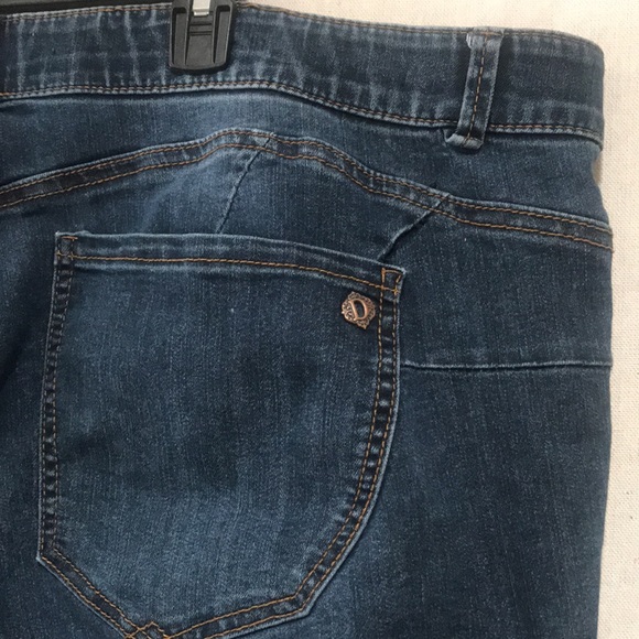 Democracy “ab” solution indigo Denim Ankle Skimmer Plus Jeans 24W - Picture 6 of 14